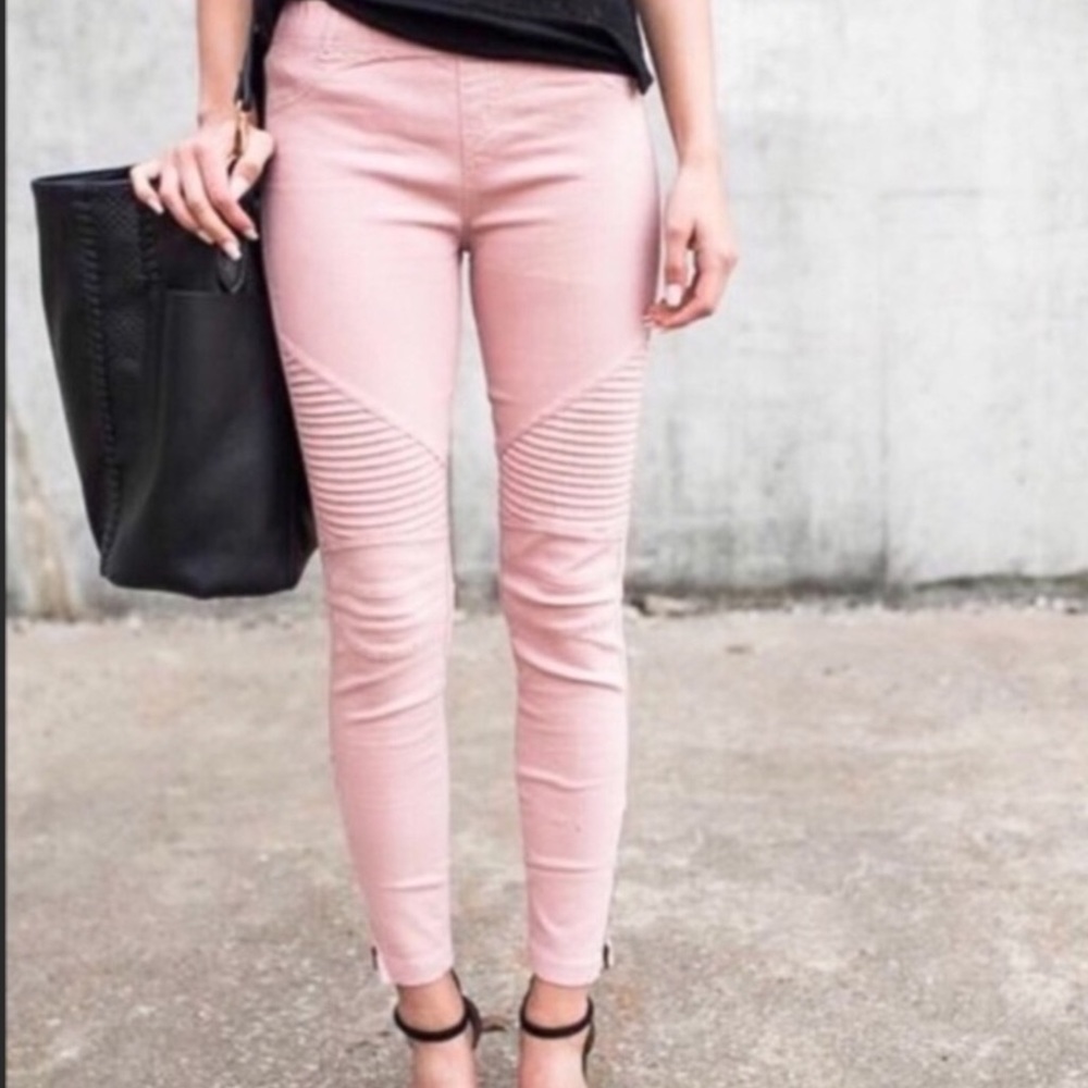 LAST PAIR!! ZIP ANKLE MOTO JEGGINGS